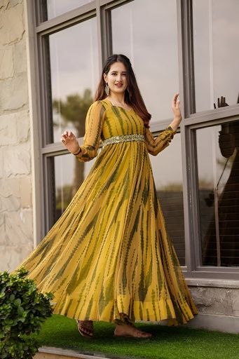 Mustard Elegant Gown